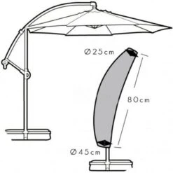 ML Hoes Voor Zweefparasol -Outdoor Camping Selecteer Winkels 50902 ml hoes voor zweefparasol