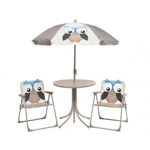 Decoris Uil Kindertuinset Grijs 1 Decoris Uil Kindertuinset Grijs