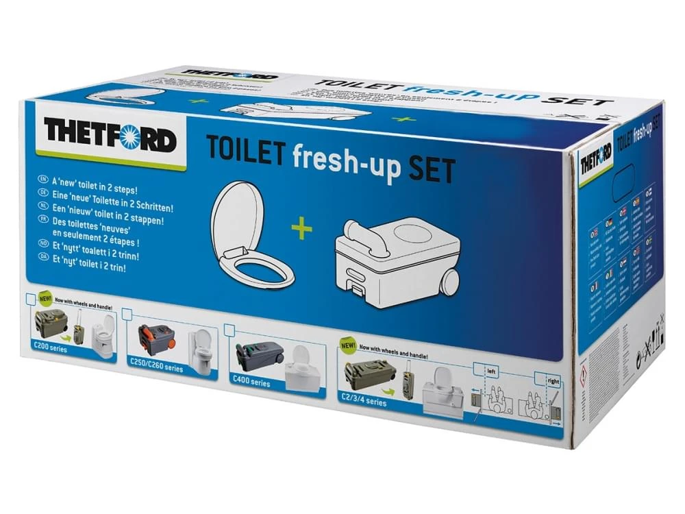 Thetford Fresh-Up Set C2-C3-C4 Met Wielen Links 2 Thetford Fresh-Up Set C2-C3-C4 Met Wielen Links - Afbeelding 2