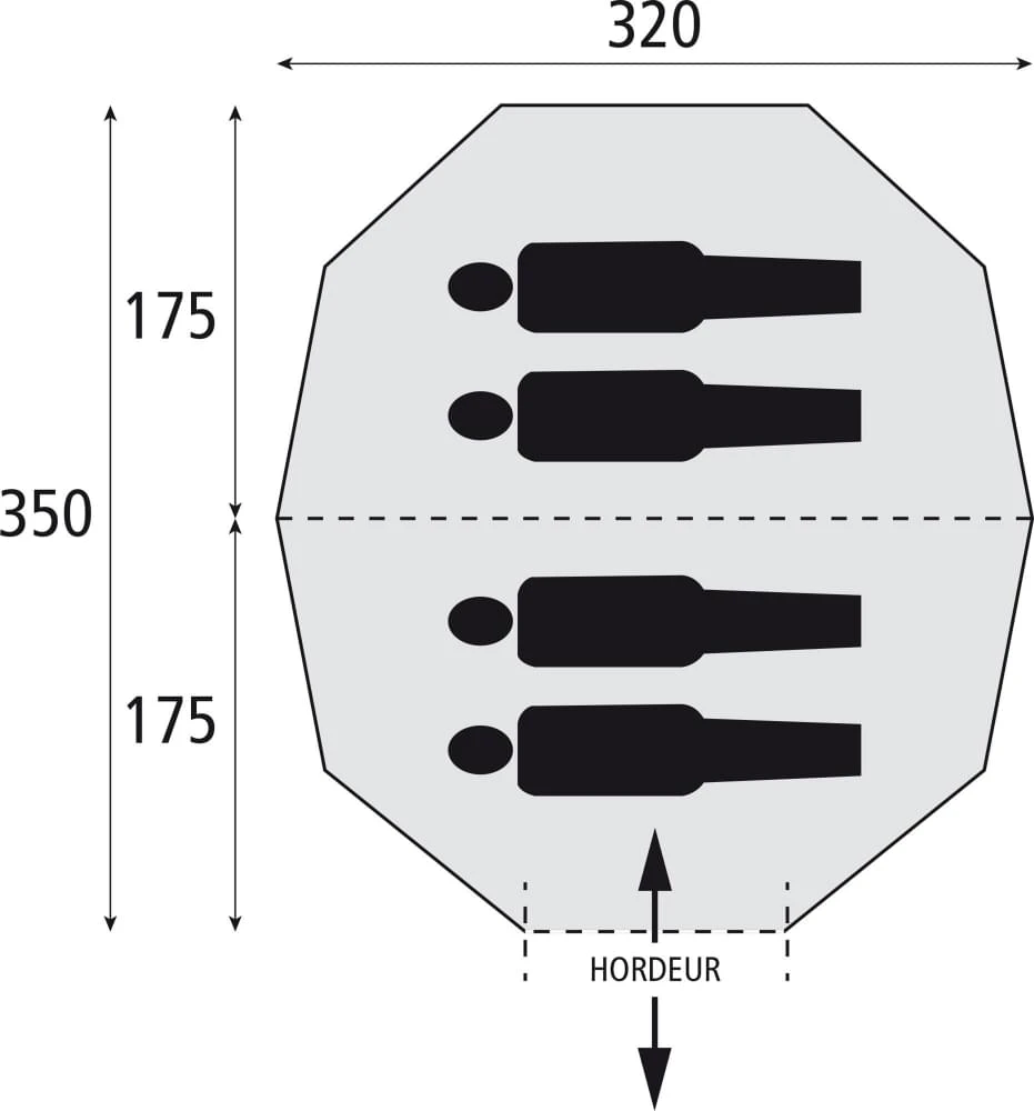 Bardani Taiga 320 RSTC / 4 Persoons Tent Beige 2 Bardani Taiga 320 RSTC / 4 Persoons Tent Beige - Afbeelding 2
