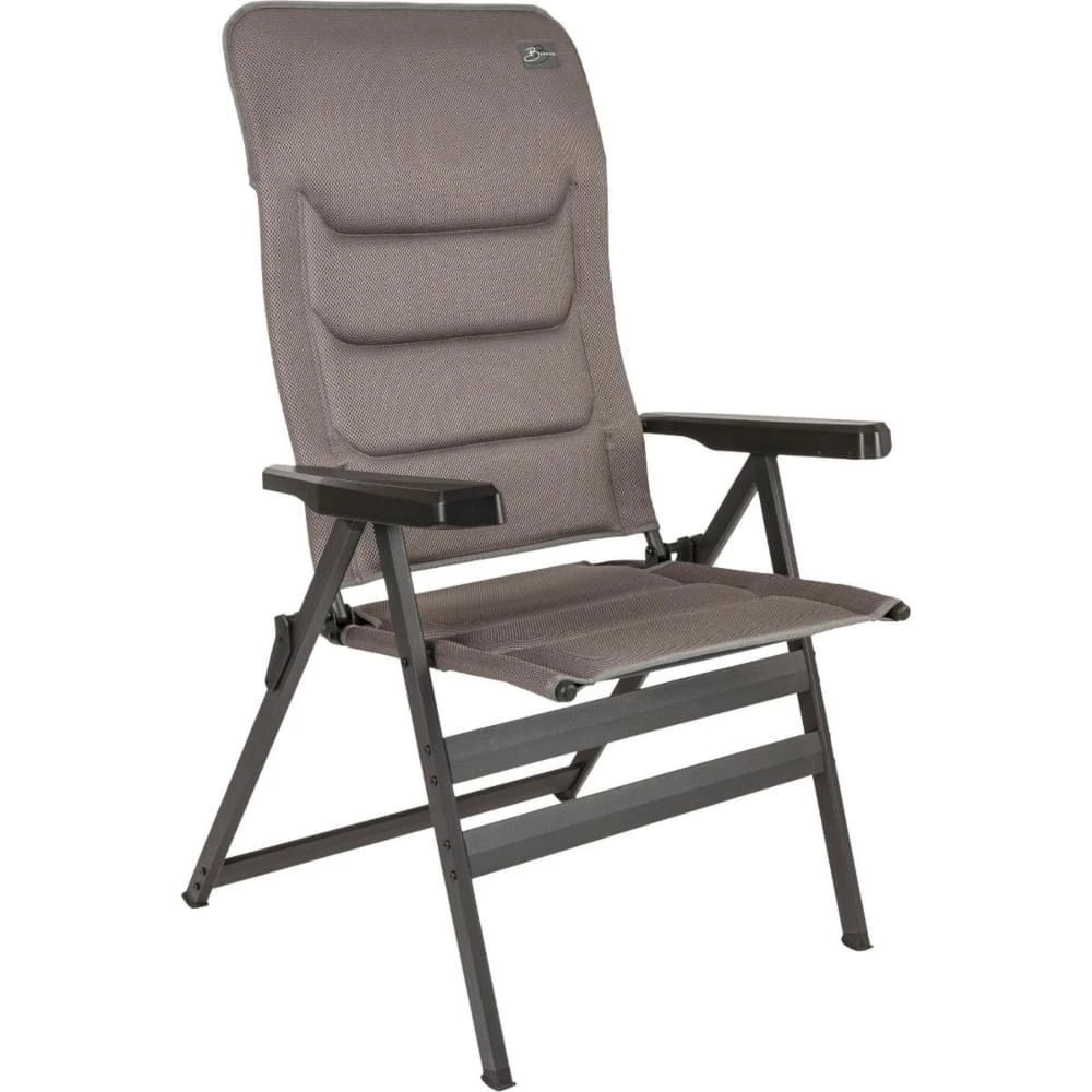 Bardani Bernardo XL 3D Comfort Campingstoel Grijs 1 Bardani Bernardo XL 3D Comfort Campingstoel Grijs