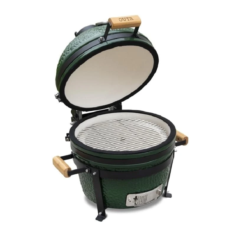 Outr Medium Kamado Barbecue Groen 2 Outr Medium Kamado Barbecue Groen - Afbeelding 2
