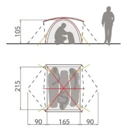 Vaude Campo 3P 3 Persoons Tent -Outdoor Camping Selecteer Winkels 78547 vaude campo 3p 3 persoons tent