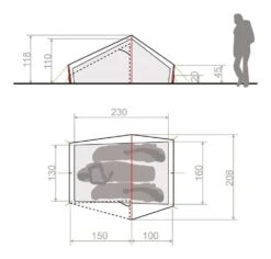 Vaude Lizard Seamless 2P / 2 Persoons Tent Groen -Outdoor Camping Selecteer Winkels 78556 vaude lizard seamless 2p 2 persoons tent