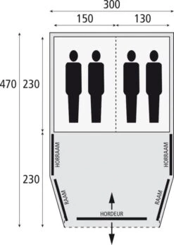 Bardani AirWave 300 - 4 Persoons Opblaastent Grijs 13 Bardani AirWave 300 - 4 Persoons Opblaastent Grijs -Outdoor Camping Selecteer Winkels 80340 bardani airwave 300 4 persoons opblaastent