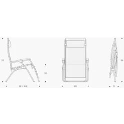 Lafuma RSXA Clip Batyline Relaxstoel Grijs 9 Lafuma RSXA Clip Batyline Relaxstoel Grijs -Outdoor Camping Selecteer Winkels 81183 lafuma rsxa clip batyline relaxstoel