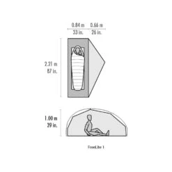 MSR FreeLite 1 / 1 Persoons Tent Groen -Outdoor Camping Selecteer Winkels 84966 msr freelite 1 1 persoons tent