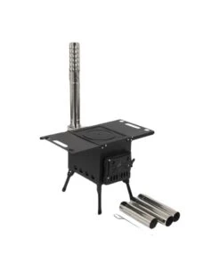 Bo-Camp Houtkachel Falconwood Met Vonkvanger -Outdoor Camping Selecteer Winkels 89372 bo camp houtkachel falconwood met vonkvanger