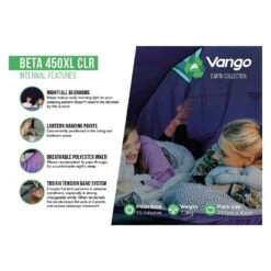 Vango Beta 450XL CLR / 4 Persoons Tent Blauw -Outdoor Camping Selecteer Winkels 96969 vango beta 450xl clr 4 persoons tent