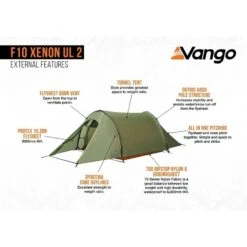 Vango F10 Xenon UL 2 / 2 Persoons Tent Groen 12 Vango F10 Xenon UL 2 / 2 Persoons Tent Groen -Outdoor Camping Selecteer Winkels 96974 vango f10 xenon ul 2 2 persoons tent