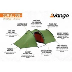 Vango Scafell 300 Plus / 3 Persoons Tunneltent -Outdoor Camping Selecteer Winkels 98624 vango scafell 300 plus