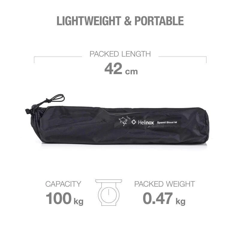 Helinox Speed Stool Kruk Zwart 8 Helinox Speed Stool Kruk Zwart - Afbeelding 8